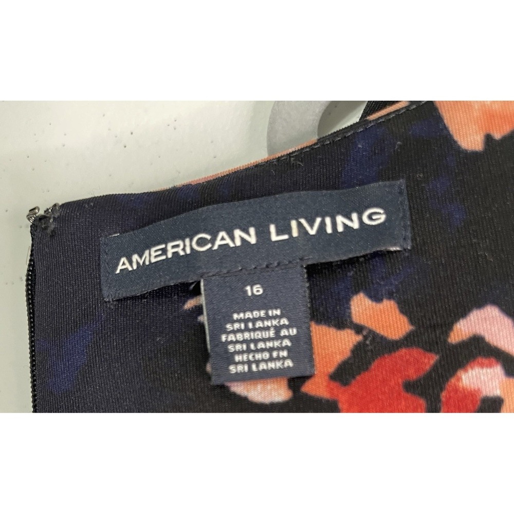 American Living by Ralph Lauren Fit & Flare Dress 16 Party Slimming Formal Retro - Picture 11 of 14